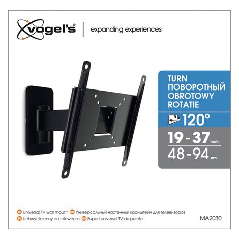 Vogels | Wall mount | MA2030-A1 | Full motion | 19-40 "" | Maximum weight (capacity) 15 kg | Black - 5